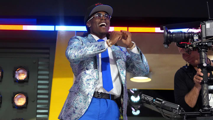 Kentucky Wildcats CB Maxwell Hairston is selected by the Buffalo Bills in the first round of the 2025 NFL Draft.