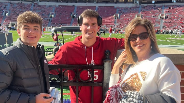 2028 Alabama QB target Graham Simpson (Left) with his brother Ty Simpson 