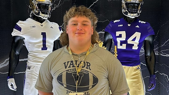 Reis Russell on a 2025 UW spring visit. 