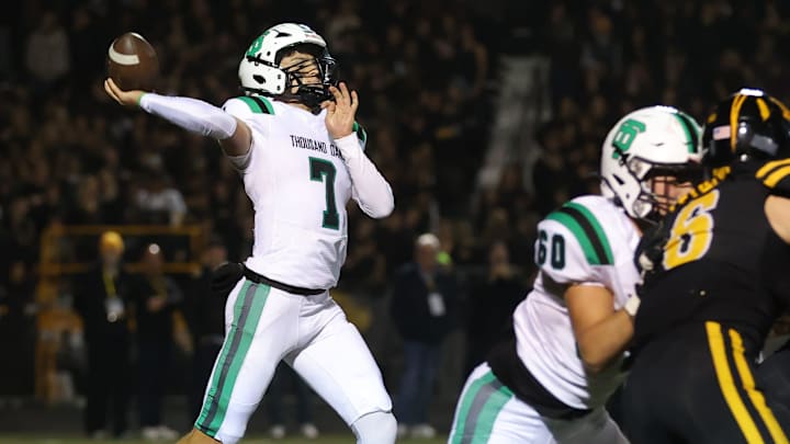 Thousand Oaks quarterback Jackson Taylor. Thousand Oaks quarterback Jackson Taylor.