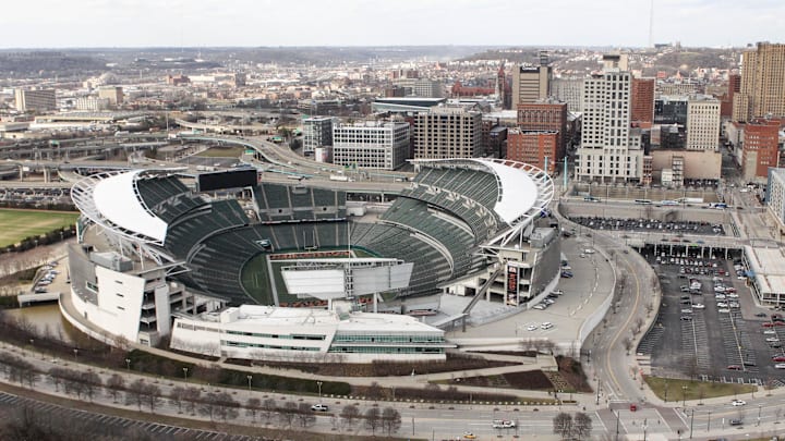 Paul Brown Stadium pictured in 2018, the stadium was renamed Paycor Stadium in 2022.