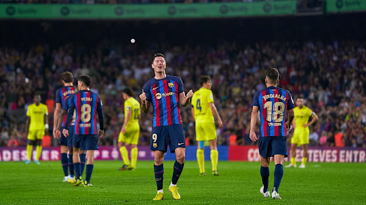 FC Barcelona v Villarreal CF - Robert Lewandowski