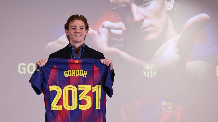 Barcelona's new player Anthony Gordon Barcelona's new player Anthony Gordon