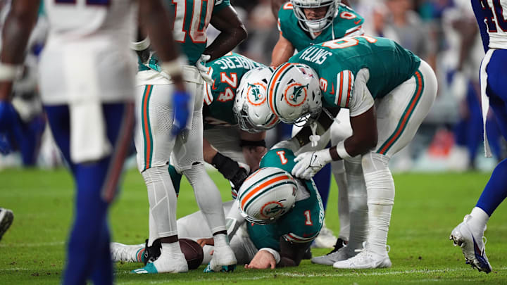 Miami Dolphins star quarterback Tua Tagovailoa will not be wearing a guardian cap on his helmet when he returns to action on Sunday.