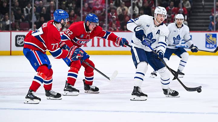 Former Montreal Canadiens winger Patrik Laine playing against the Toronto Maple Leafs Former Montreal Canadiens winger Patrik Laine playing against the Toronto Maple Leafs