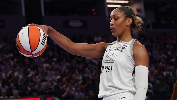 Las Vegas Aces center A'ja Wilson Las Vegas Aces center A'ja Wilson