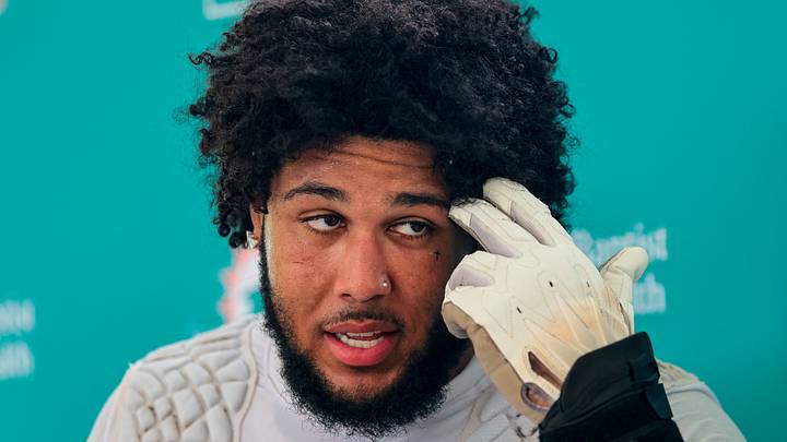 Miami Dolphins Guard Kadyn Proctor Miami Dolphins Guard Kadyn Proctor
