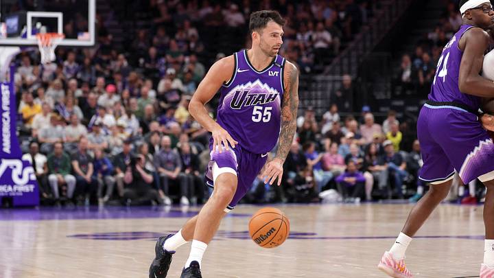 Mar 25, 2026; Salt Lake City, Utah, USA; Utah Jazz guard John Konchar (55) dribbles the ball during the second half against the Washington Wizards at Delta Center. Mandatory Credit: Chris Nicoll-Imagn Images Mar 25, 2026; Salt Lake City, Utah, USA; Utah Jazz guard John Konchar (55) dribbles the ball during the second half against the Washington Wizards at Delta Center. Mandatory Credit: Chris Nicoll-Imagn Images
