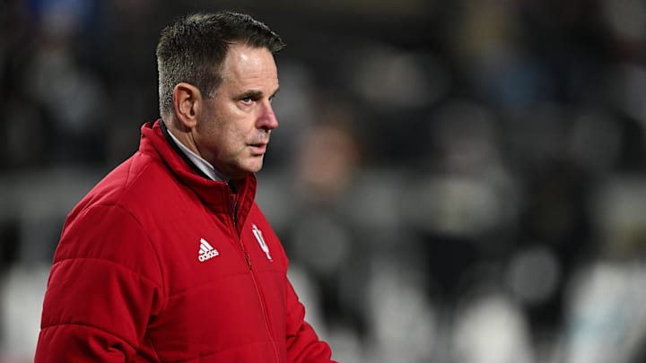 Indiana Hoosiers head coach Curt Cignetti looks on before the game against the Purdue Boilermakers