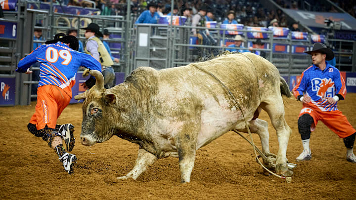 Bull fighters at RODEOHOUSTON Bull fighters at RODEOHOUSTON