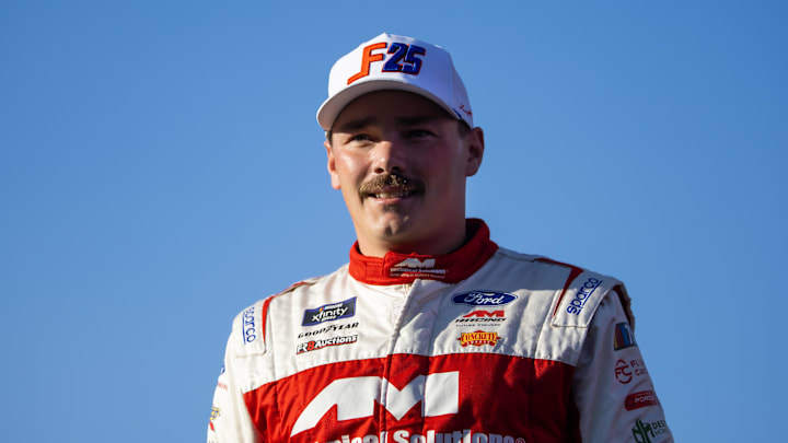 Nov 4, 2023; Avondale, Arizona, USA; NASCAR Xfinity Series driver Brett Moffitt (25) during the Championship Race at Phoenix Raceway. Nov 4, 2023; Avondale, Arizona, USA; NASCAR Xfinity Series driver Brett Moffitt (25) during the Championship Race at Phoenix Raceway.