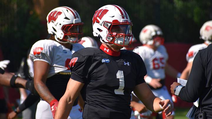 Wisconsin QB Colton Joseph. 