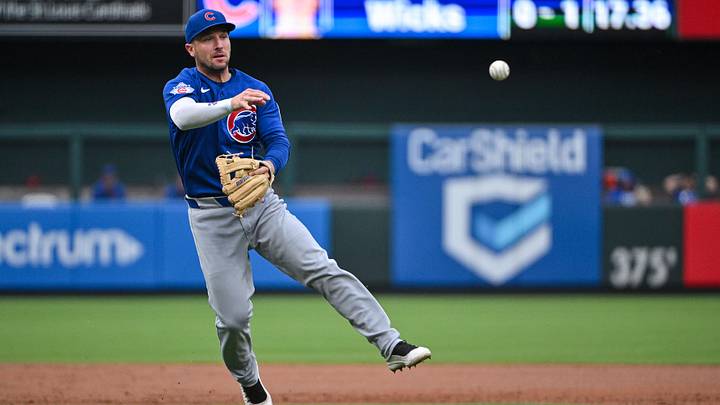May 31, 2026; St. Louis, Missouri, USA; Chicago Cubs third baseman Alex Bregman (3) throws on the run against the St. Louis Cardinals during the first inning at Busch Stadium. Mandatory Credit: Jeff Curry-Imagn Images May 31, 2026; St. Louis, Missouri, USA; Chicago Cubs third baseman Alex Bregman (3) throws on the run against the St. Louis Cardinals during the first inning at Busch Stadium. Mandatory Credit: Jeff Curry-Imagn Images