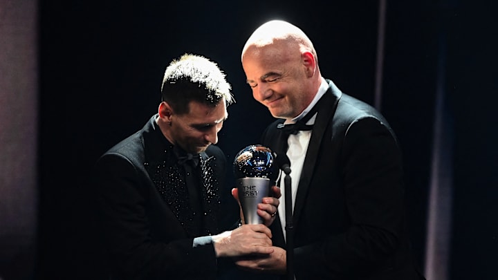 Lionel Messi tras recibir su premio The Best de la FIFA en 2023 
