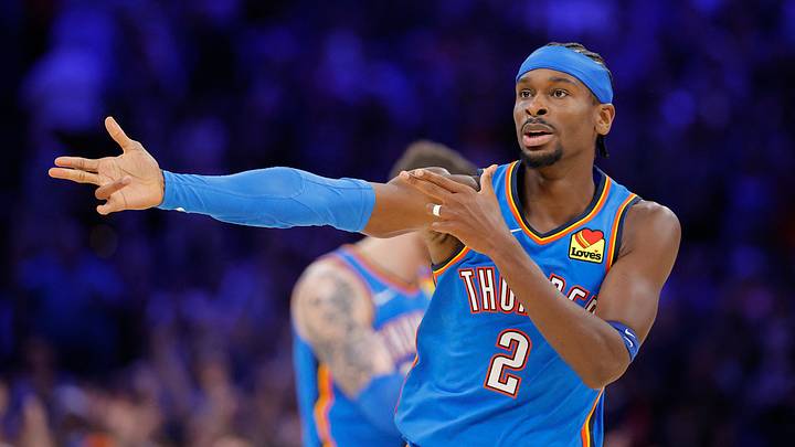 The Oklahoma City Thunder and guard Shai Gilgeous-Alexander are favored on Sunday. The Oklahoma City Thunder and guard Shai Gilgeous-Alexander are favored on Sunday.