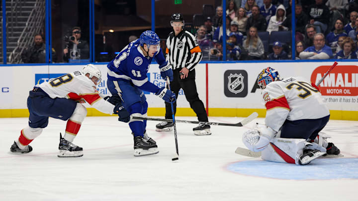 The total is set at just 5.5 for Monday night's battle of Florida between the Lightning and Panthers. The total is set at just 5.5 for Monday night's battle of Florida between the Lightning and Panthers.