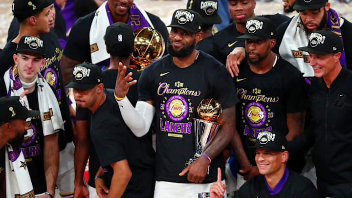 LeBron James and the Lakers won the 2020 NBA title. 