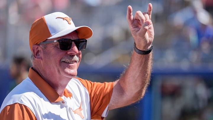 Texas head coach Mike White Texas head coach Mike White