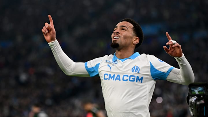 Ethan Nwaneri a marqué pour ses débuts avec Marseille. Ethan Nwaneri a marqué pour ses débuts avec Marseille.