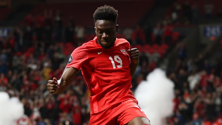 Davies scored a brace on his return for Canada.