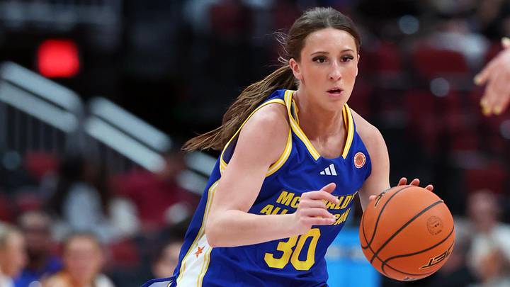 Mar 31, 2026; Glendale, AZ, USA; Maddyn Greenway (30) during the McDonalds All American Girls Game at Desert Diamond Arena. Mandatory Credit: Mark J. Rebilas-Imagn Images Mar 31, 2026; Glendale, AZ, USA; Maddyn Greenway (30) during the McDonalds All American Girls Game at Desert Diamond Arena. Mandatory Credit: Mark J. Rebilas-Imagn Images