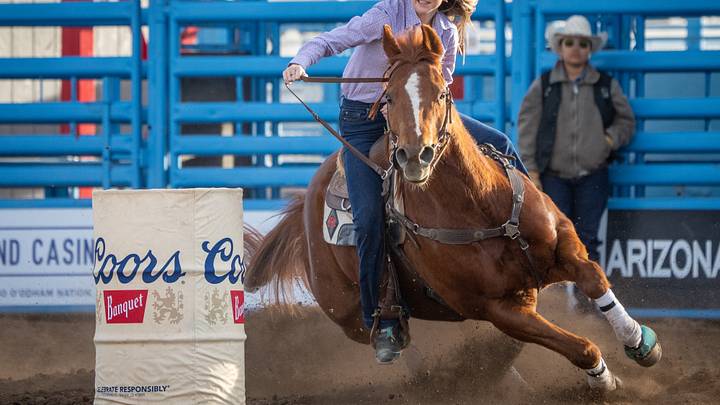 barrel racing action. barrel racing action.
