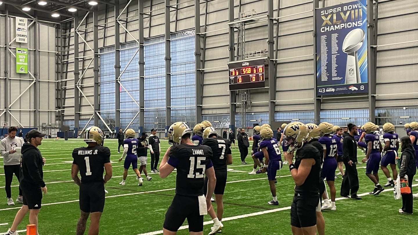 Spur of the Moment, Huskies Take Practice No. 7 to VMAC