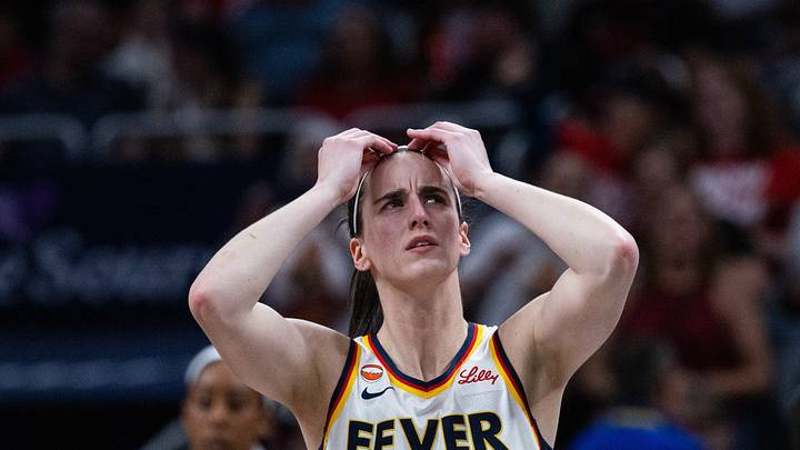 Jun 24, 2026; Indianapolis, Indiana, USA; Indiana Fever guard Caitlin Clark (22) reacts in the first half against the Phoenix Mercury at Gainbridge Fieldhouse. Mandatory Credit: Trevor Ruszkowski-Imagn Images Jun 24, 2026; Indianapolis, Indiana, USA; Indiana Fever guard Caitlin Clark (22) reacts in the first half against the Phoenix Mercury at Gainbridge Fieldhouse. Mandatory Credit: Trevor Ruszkowski-Imagn Images