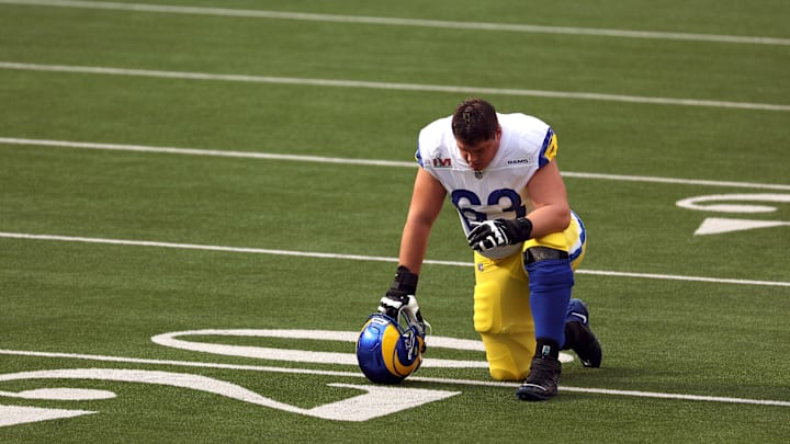 Super Bowl LVI - Los Angeles Rams Austin Corbett