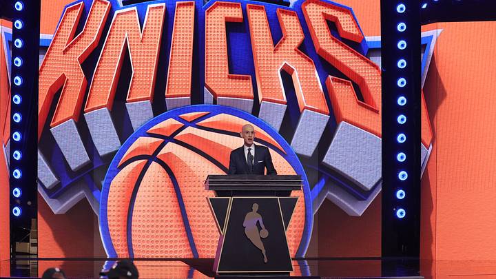 NBA commissioner Adam Silver announces the twenty-fourth pick in the 2026 NBA draft.