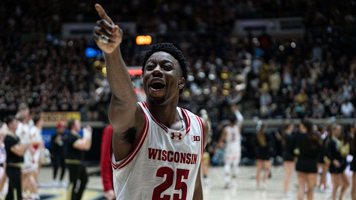 Wisconsin Badgers guard John Blackwell.