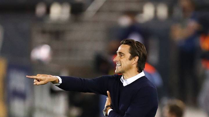 Austin FC head coach Josh Wolff celebrates 1-0 victory over CF Montreal. 