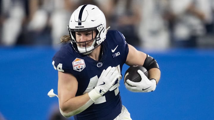 Penn State tight end Tyler Warren is considered one of the top overall prospects in the 2025 NFL Draft. 