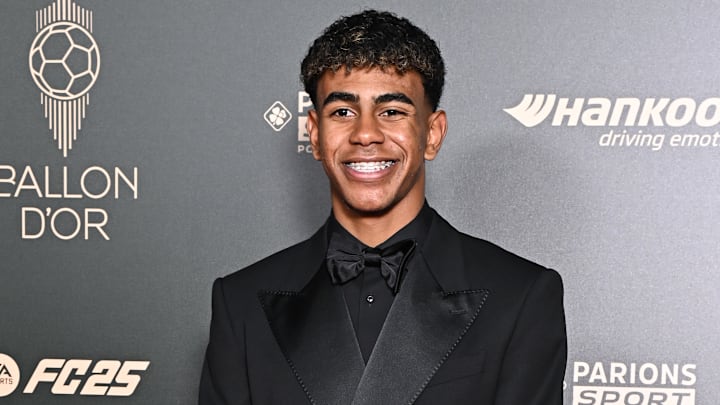 Lamine Yamal - 68th Ballon D'Or Photocall At Theatre Du Chatelet In Paris
