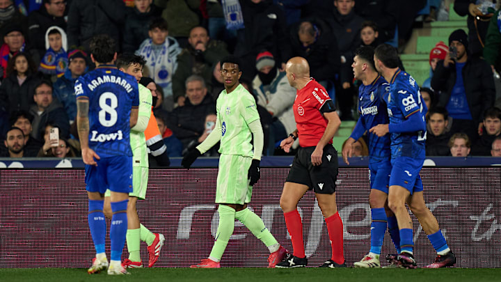 Alejandro Balde informed the referee he'd been abused