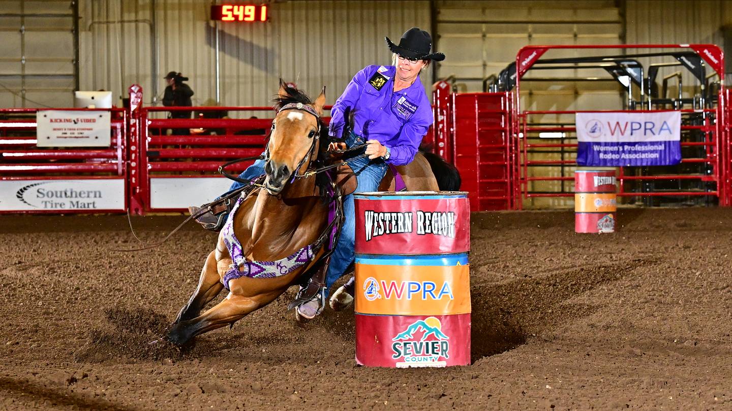 Kathy Grimes and KG Just Money Smash WPRA Standard Pattern Rodeo Record