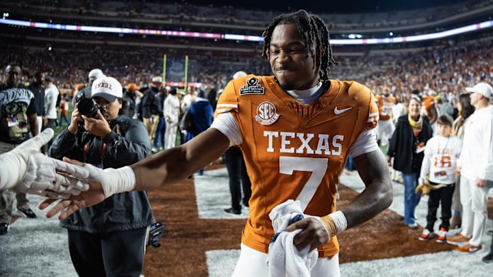Texas Longhorns defensive back Jahdae Barron against the Clemson Tigers.