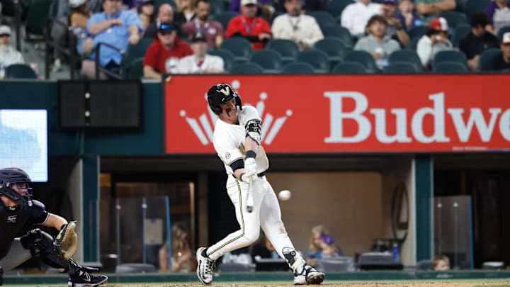 Feb 13, 2026; Arlington, TX, USA; TCU vs Vanderbilt during the Shriner's Children's College Showdown at Globe Life Field. Mandatory Credit: Chris Jones-Imagn Images