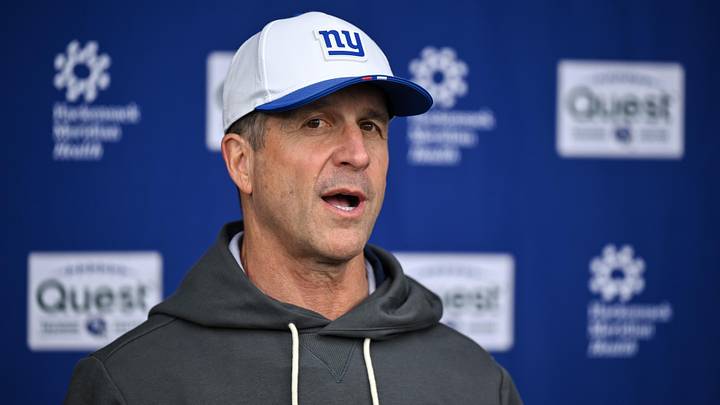New York Giants - head coach John Harbaugh