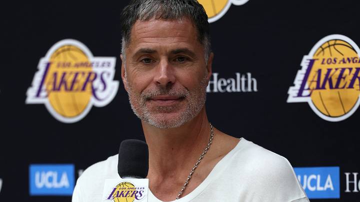 Sep 24, 2026; Los Angeles, CA, USA; Los Angeles Lakers president of basketball operations and general manager Rob Pelinka speaks to the media during a press conference at UCLA Health Training Center. Mandatory Credit: Kiyoshi Mio-Imagn Images Sep 24, 2026; Los Angeles, CA, USA; Los Angeles Lakers president of basketball operations and general manager Rob Pelinka speaks to the media during a press conference at UCLA Health Training Center. Mandatory Credit: Kiyoshi Mio-Imagn Images