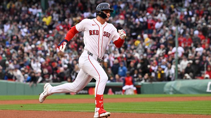 Apr 4, 2026; Foxborough, Massachusetts, USA; Boston Red Sox designated hitter Roman Anthony (19) runs to third base during the fifth inning against the San Diego Padres at Fenway Park. Mandatory Credit: Eric Canha-Imagn Images Apr 4, 2026; Foxborough, Massachusetts, USA; Boston Red Sox designated hitter Roman Anthony (19) runs to third base during the fifth inning against the San Diego Padres at Fenway Park. Mandatory Credit: Eric Canha-Imagn Images