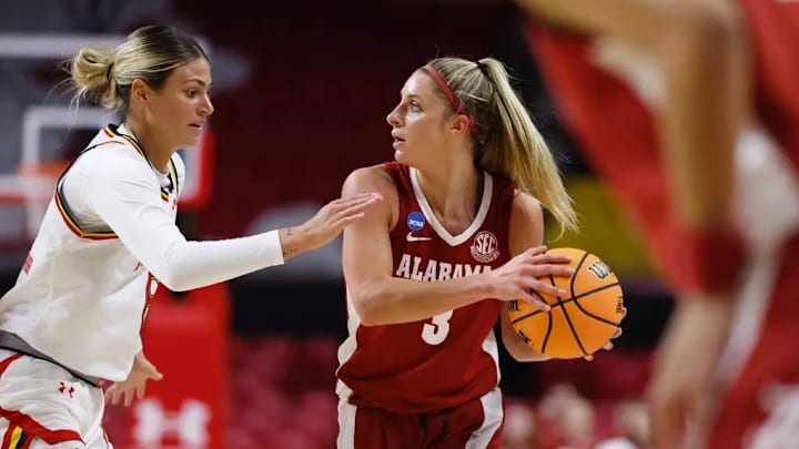 Sarah Ashlee Barker (3) in a game against Maryland. Sarah Ashlee Barker (3) in a game against Maryland.