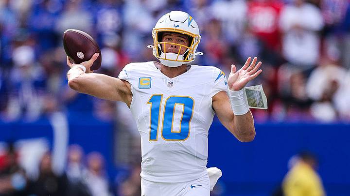 Justin Herbert, quarterback de Los Angeles Chargers. Justin Herbert, quarterback de Los Angeles Chargers.