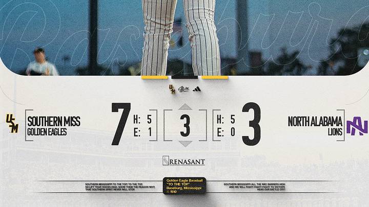 Southern Miss senior RHP Colby Allen got his first win of the year on Friday night at Pete Taylor Park. Southern Miss senior RHP Colby Allen got his first win of the year on Friday night at Pete Taylor Park.