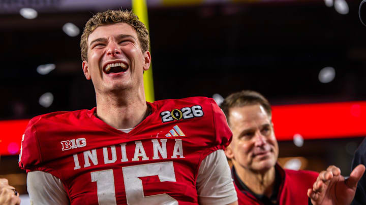 Coach Curt Cignetti and quarterback Fernando Mendoza led the Hoosiers to a 16-0 season, plus a national title win.