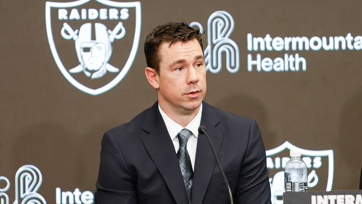 Las Vegas Raiders coach Klint Kubiak Las Vegas Raiders coach Klint Kubiak