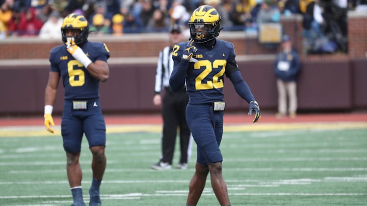 Cornerback Gemon Green (22) on the field during the Michigan spring game Saturday, April 2, 2022