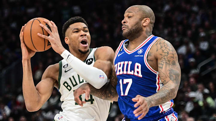 Milwaukee Bucks forward Giannis Antetokounmpo.