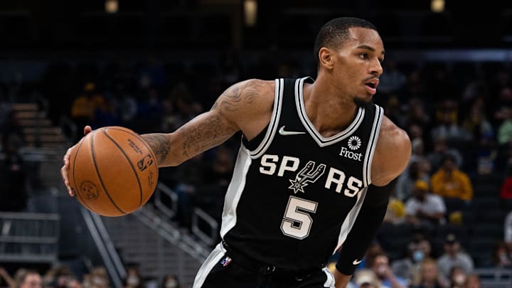 San Antonio Spurs guard Dejounte Murray.