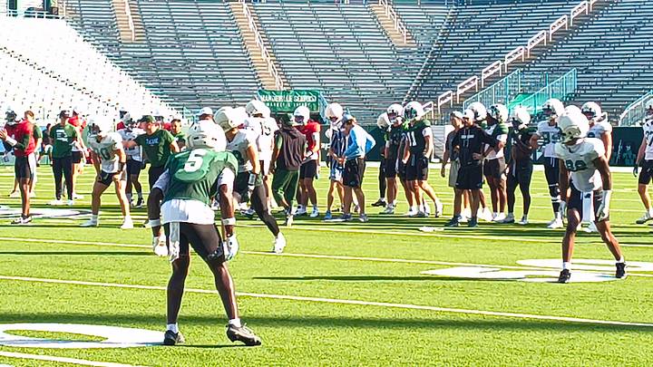 Day 1 in Pads for Tulane Fall Practice Day 1 in Pads for Tulane Fall Practice